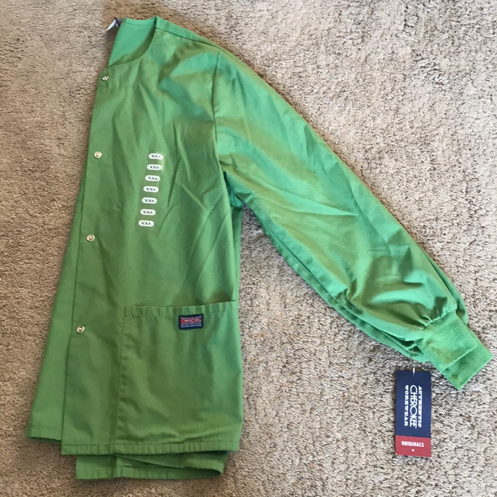 🛍 NWT Cherokee Originals Snap Front Scrub Jacket